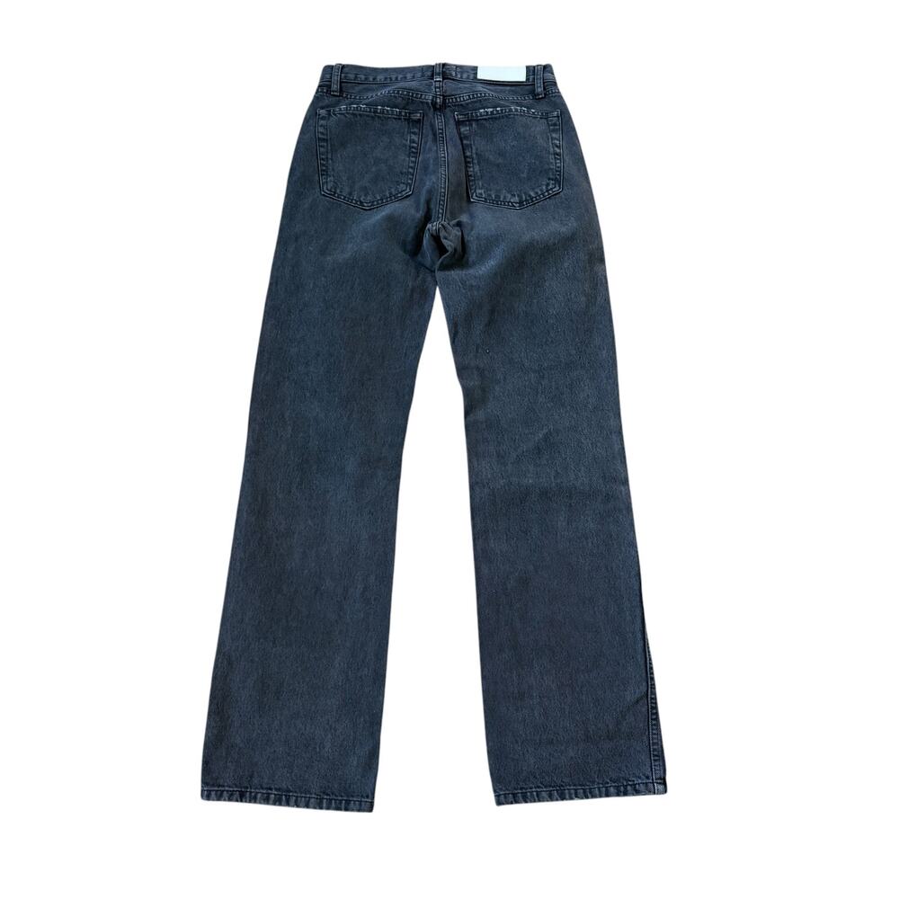 Re/Done High Rise Loose Jeans Ripped Black - Picture 3 of 11